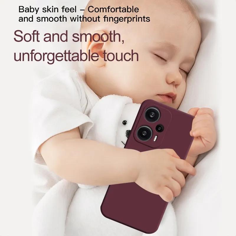 Poco F5 PocoF5 Case Original Liquid Silicone Phone Cases For Xiaomi Poco F5 F 5 PocoF5 Pro F5Pro Shockproof Soft Cover Poco F5