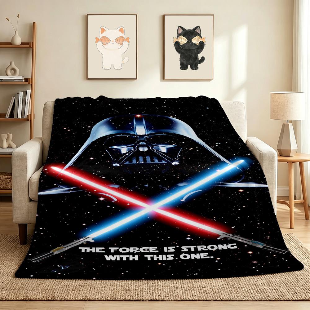 Dark Side Force Flannel Blanket Throw Blanket Soft Warm Sofa Bed Camping Home Decor Unique Christmas Gift C922310