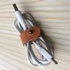 5Pcs Leather Cable Winder Charging Cable USB Cable Bundle Storage Leather Belt Adjustable Hole Buckle Design
