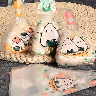 50Pcs Japenese Triangle Rice Ball Disposable Packaging Bag Nori Onigiri Sushi Bag Sushi Making Mold Bento Accessories