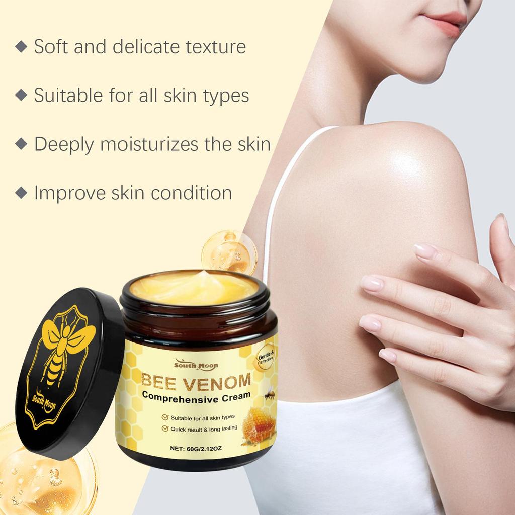 Premium Gentle Moisturizing Cream for Soft, Smooth, and Nourished Skin - Daily Bee Venom Skincare Hydrating Cream