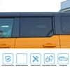 A03E-For Ford Bronco 4 Door - Car Pillar Posts Trim Kit Anti Scratch B Pillar Molding Cover Center Window Stickers