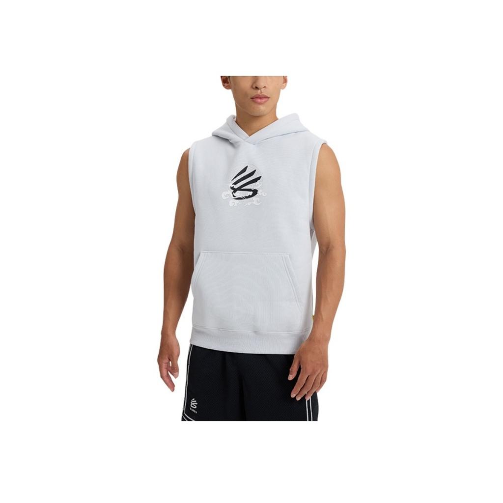 Under Armour FW24 Curry China Tour Comfortable Loose Breathable Sports Vest Men Tops Halo-Gray 6001841-014