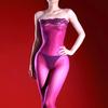 Men'S And Women'S Sexy Lace Strapless Glossy One-Piece Stockings 5D Ultra-Thin See-Through Silky Tight-Fitting Pure Desire