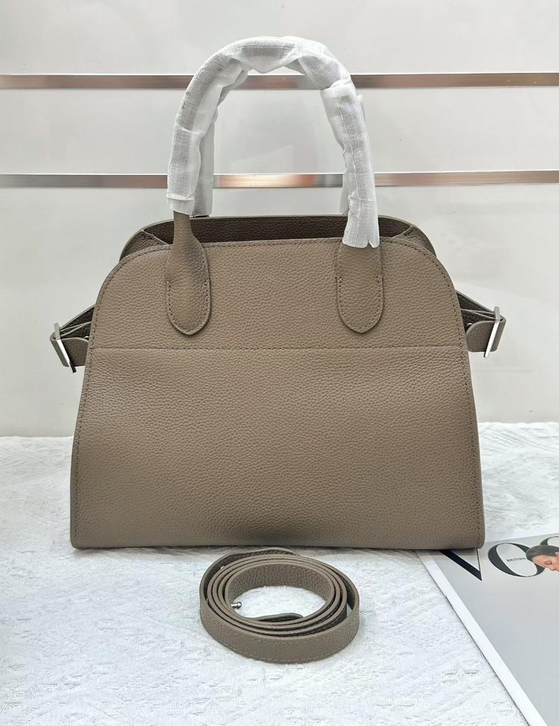 THE * ROW star with the same Margaux 15 inch handbag old money wind tote bag leather big bag suede bag