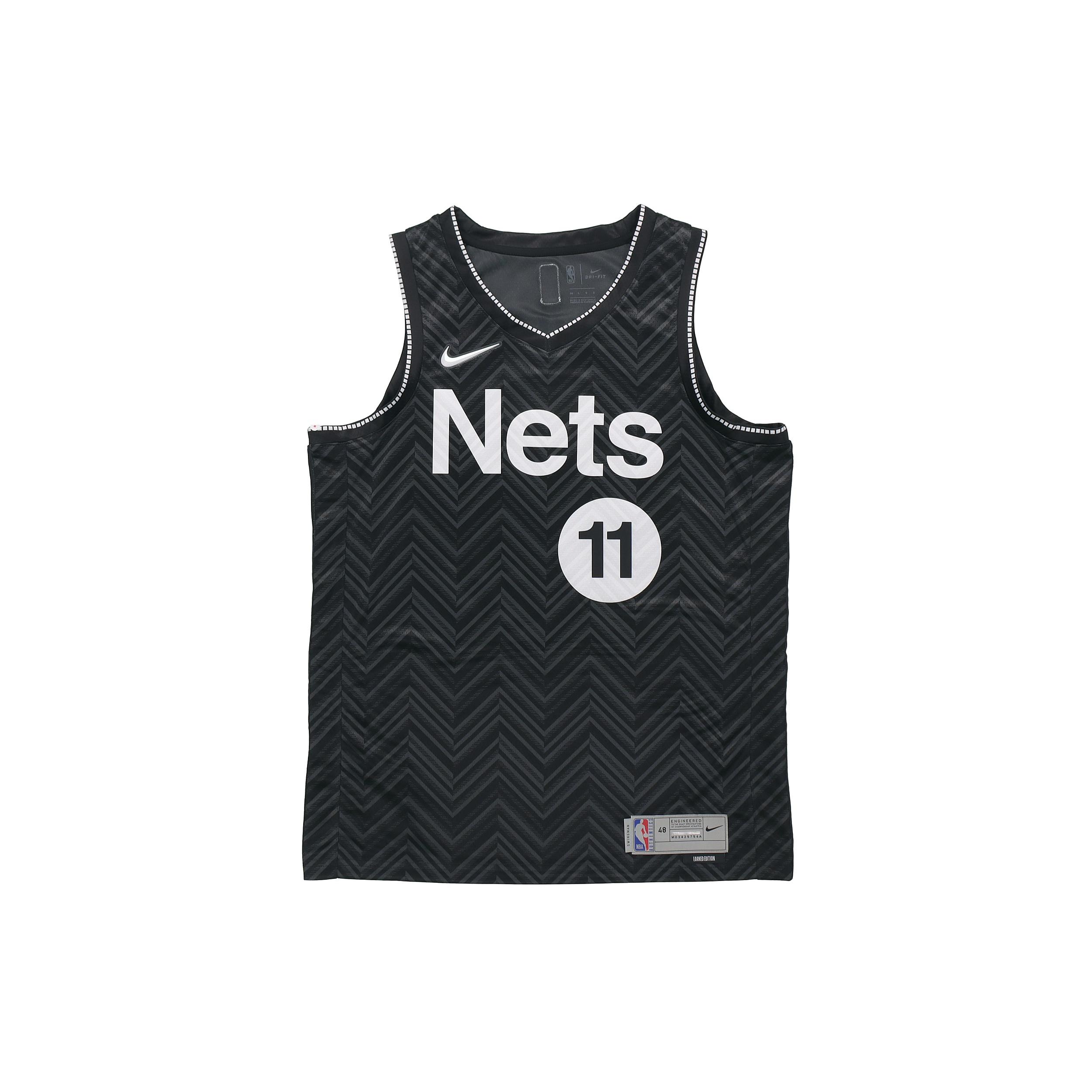 Nike X NBA Kyrie Irving Brooklyn Nets Earned Edition Men s Swingman Jersey SW Black CW6804-011 XXL