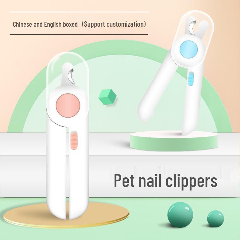 LED Pet Nail Trimmer with Anti-Bloodline Safety for Dogs & Cats