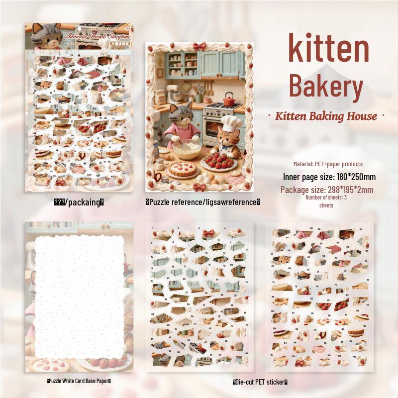 DIY Children s Quiet Book: Cute Scenery & Pet Puzzle Stickers for Fun, Educational Story Time