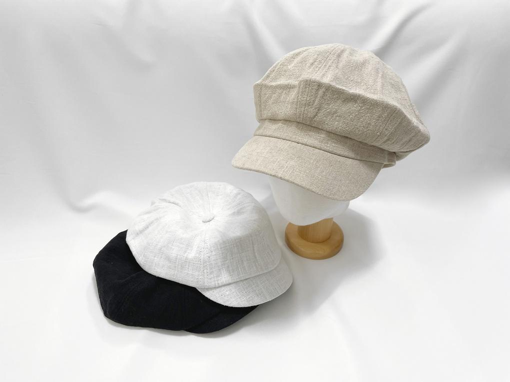 Women's Unisex Natural Linen Boy Cap Ball Cap Basic