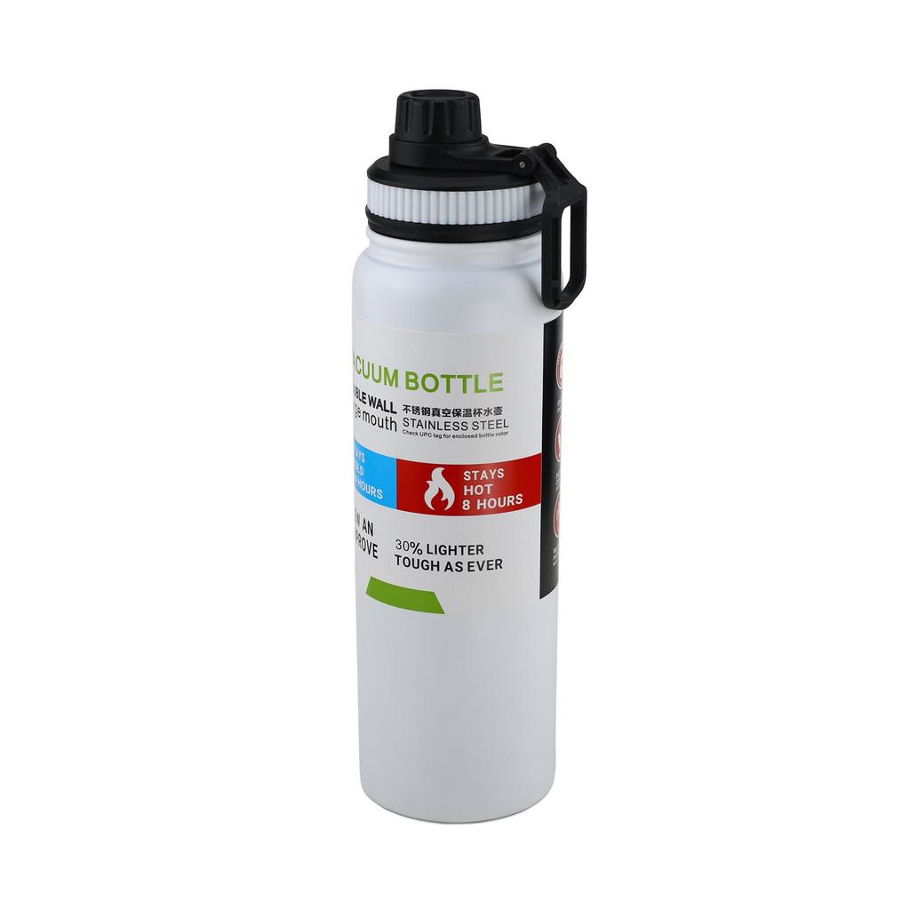 American-Style Large Capacity Stainless Steel Thermos - Portable Outdoor Sports Water Bottle