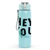 1PC Hey You Bold Letter Art 750ml Color Plastic Sports Water Bottle Leakproof Flip Straw Lid Suitable for Sports Office Home Use