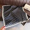 Fashion Dot Print Silk Square Scarf Women Soft Satin Kerchief Foulard Hairband Hands Bag Ribbon Head Hijab Neckerchief Headband