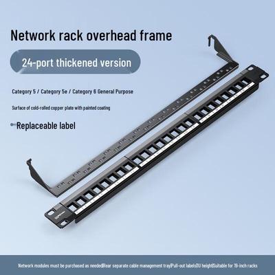 DOREWIN 24-Port Cat5e/Cat6 Network Patch Panel