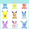 Niedliche Evoli-Pikachu-Plüschpuppe mit wendbarem Blitza, Flamara, Psiana, Aquana und Feelinara