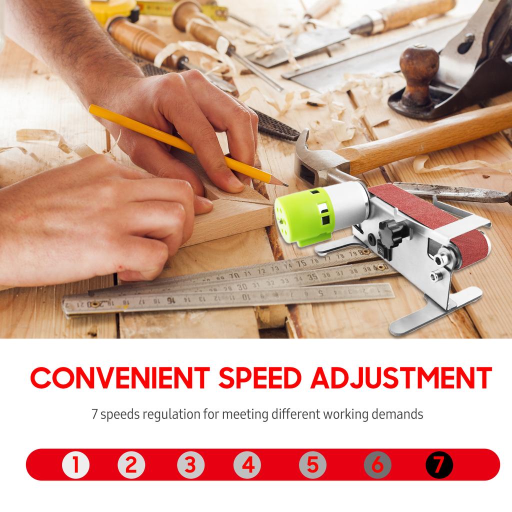 Horizontaler Mini Bandschleifer Elektrische Schleif-, Polier-, Schleifmaschine Schleifschleifer Schleifer