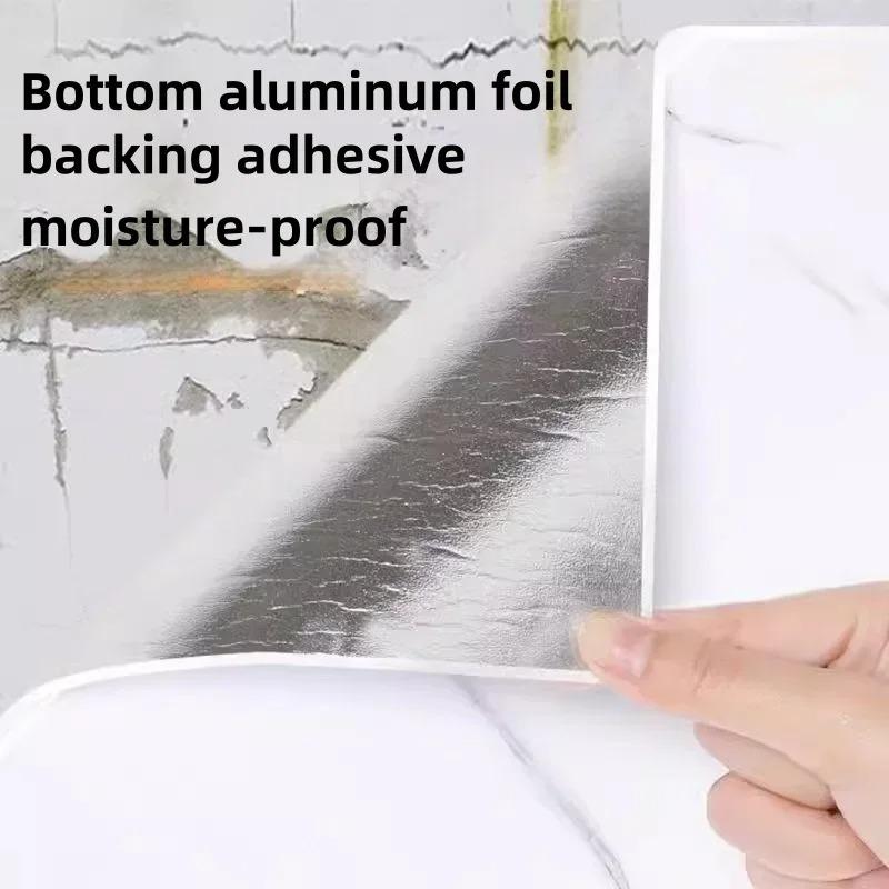 High Quality Thickened Self Adhesive Wallpapers Marble Texture PVC Oil-Proof Splash-proof Decor Cabinet Kitchen Wall Stickers