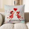 2D Fairy Girls With Heart-Shaped Gem Throw Pillow Pattern Cushion Cover Suitable For Sofa Bedroom Car Pillow Cover