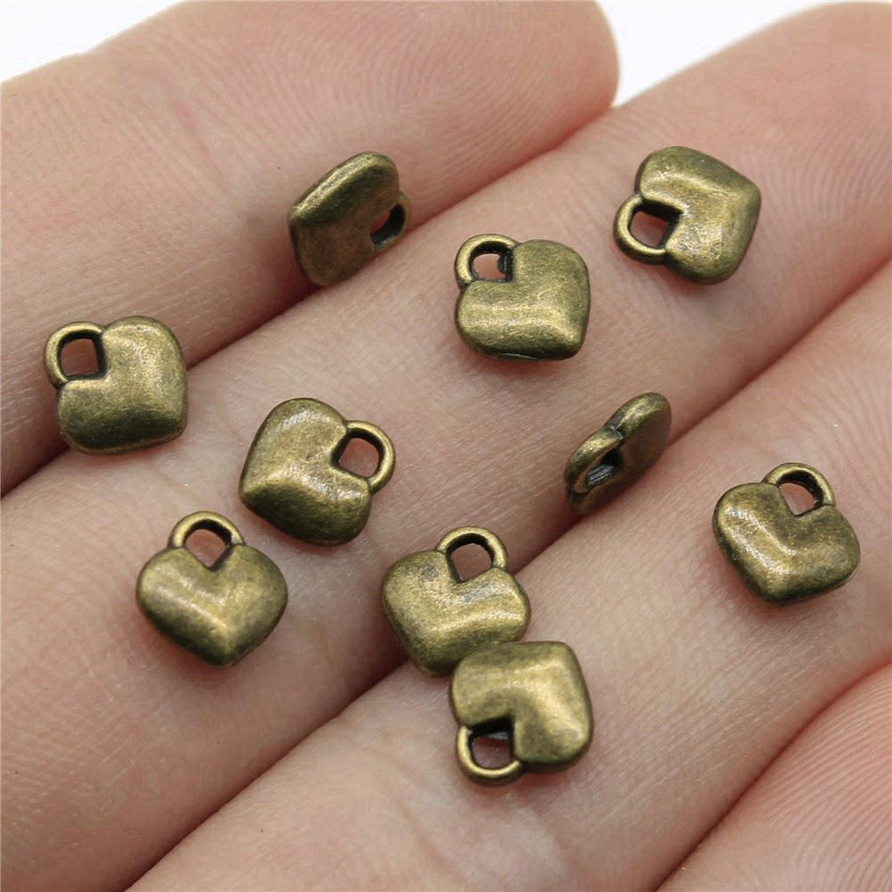 Charms Peach Heart Love Pendants Wedding Jewelry Findings QC094