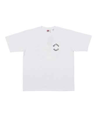 BEN DAVIS Old English Embroidered T-Shirt White
