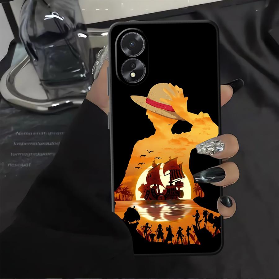 Phone Cover Case for Oppo A18 A31 A72 A9 A38 A17 A32 A73 A54 A15 A32 A11 A37 A12 A36 A16 A33 A71 A52 A53 Luffy Zoro Cartoon