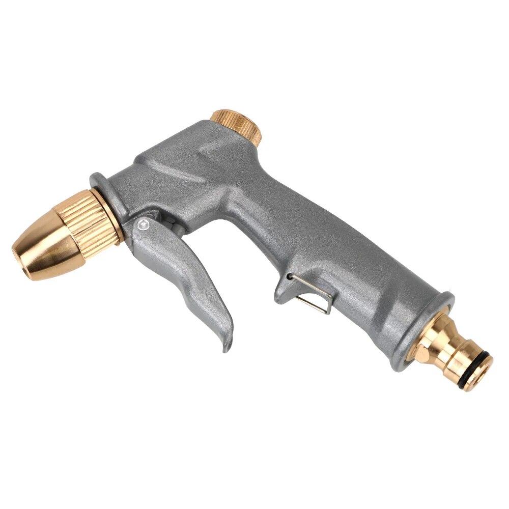 Adjustable Spray Modes Spray Watering Nozzle Sprinkler Car Wash Gun High Pressure Portable Metal