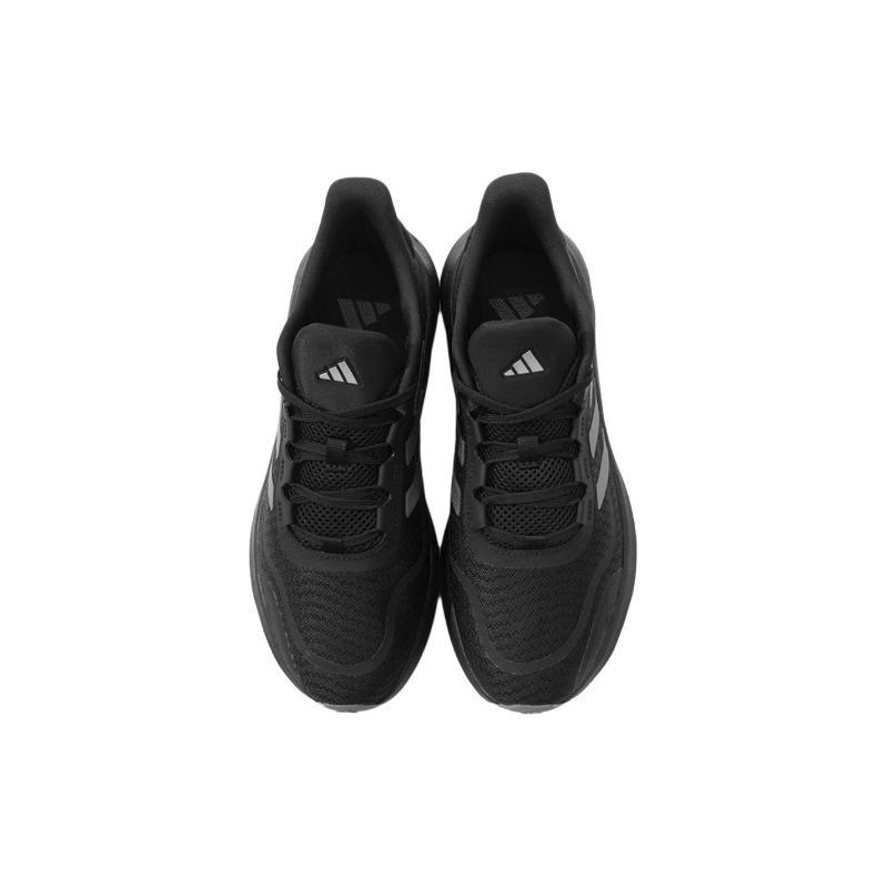 Adidas All Day Essential Cushioning Anti-Slip And Wear-Resistant Low-Top Casual Running Shoes Unisex Black Gray Sneakers JH5150