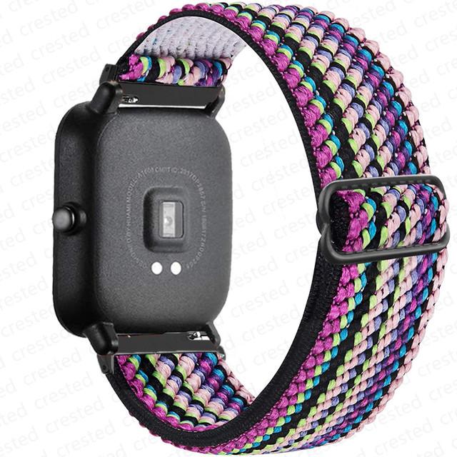 Nylon Band For Amazfit GTS 4/2/2e/3/GTS2 Mini/GTR/4/3/Pro/GTR2/stratos Bracelet Correa Amazfit Bip 6 5 3 20mm/22mm Watch Straps