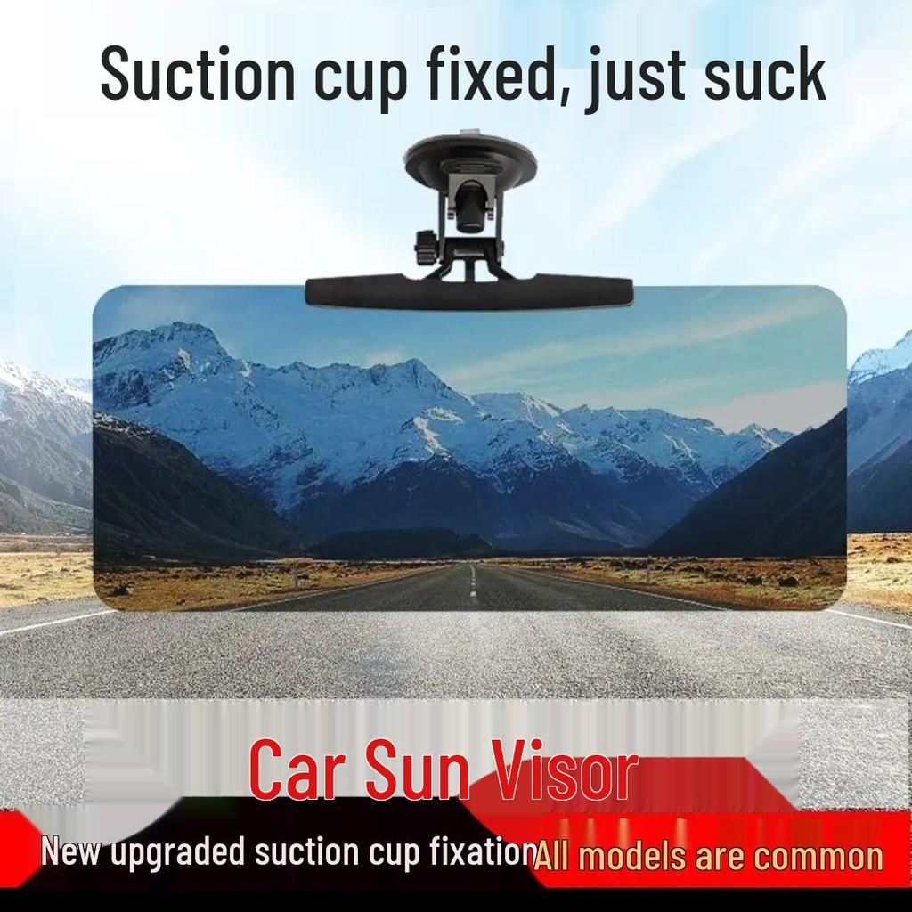 Sunshade for Three-Wheeled and Four-Wheeled Vehicles: Strong Light Blocker with Suction Cup and Anti-High Beam Protection.