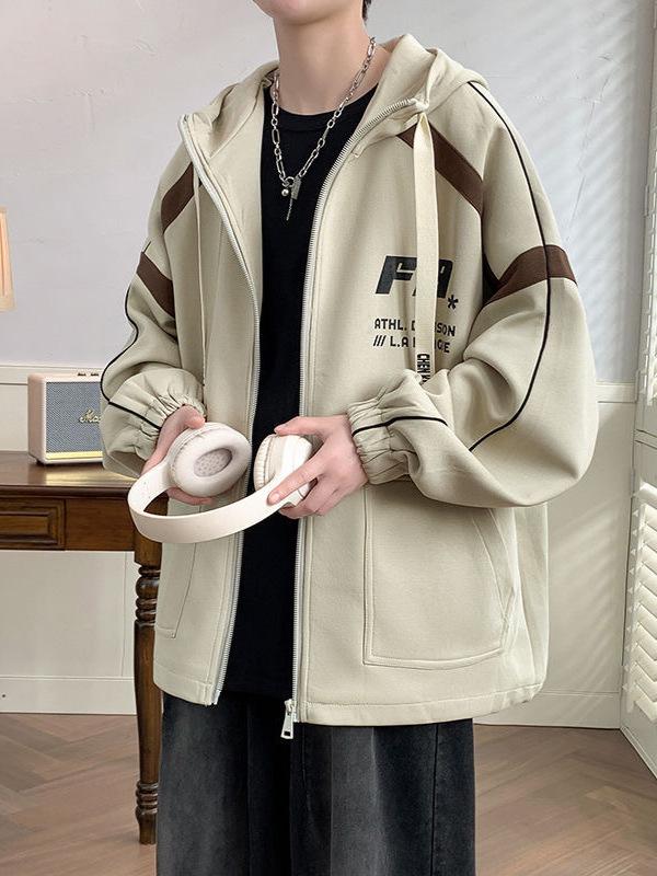 Youth Trendy Baseball Jacket for Boys - Stylish Spring & Autumn Outerwear for Junior & Senior High School Students