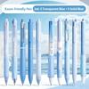 Xiaomi 5/10Pcs Minimalist Transparent 0.5mm Ballpoint Pen Set Large Capacity Quick-Drying Black Gel Pens Fashion Office Signature Pen