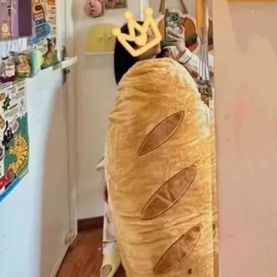 Baguette Pillow Cuddly Stuffed Bread Plush Toy Funny Baguette Shape Throw Pillow Christmas Gift for Girls Boys Sofa Bed Couch Use