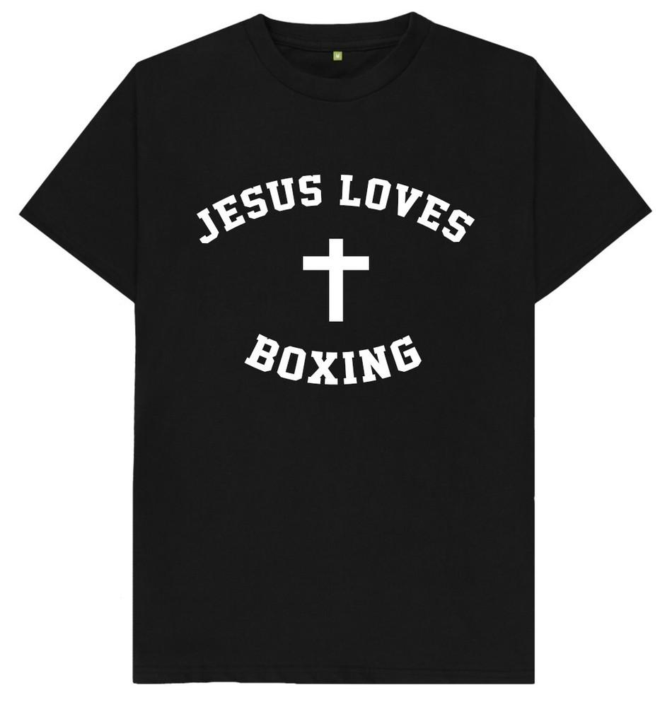 Jesus Loves Boxing Boxer Gift T Shirt