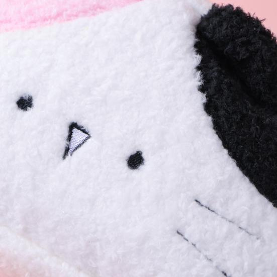 Plush Cat Pencil Case for Kids Cute Cartoon Large Capacity Pen Pouch Student Stationery Bag Travel Cosmetic Pouch