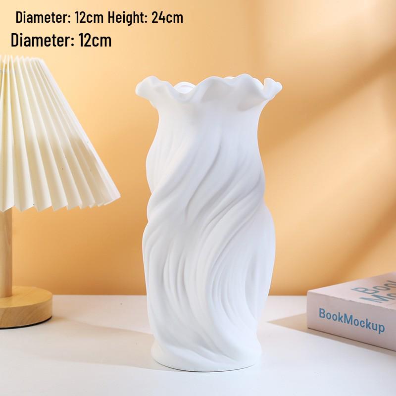 Elegant Ceramic Vase Ornament for Living Room or Dining Table - Light Luxury Home Decoration