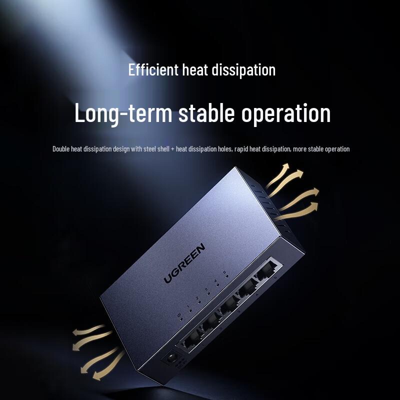 UGREEN 5-Port Gigabit Ethernet Switch (Steel Casing)