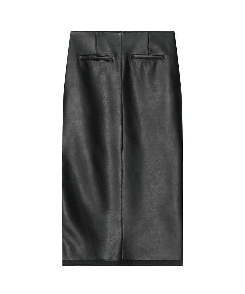 Meibeoyu Norby Leather Skirt _ Black