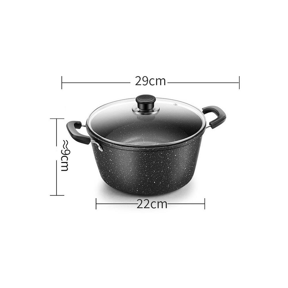 Two Ears Saucepan Stock Non-stick Kitchen Cooking Universal Cookware  Gas Induction Cooker