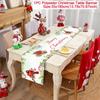 Weihnachts-Tischläufer Elch Schneemann Tischdecke Frohe Weihnachten Dekorationen für Zuhause Tisch 2025 Navidad Frohes Neues Jahr Geschenk 2025