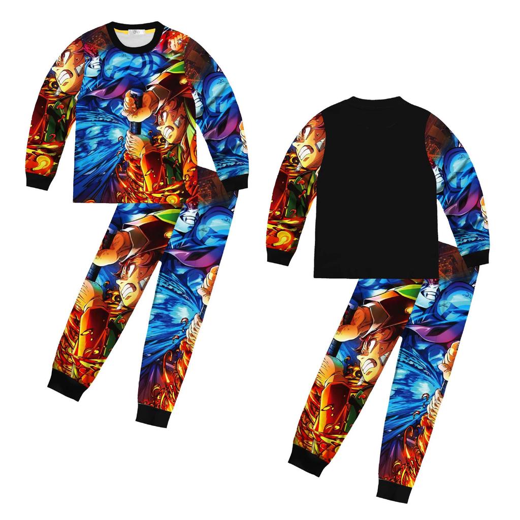 Cross-Border Movie Comic Print Pajama Set for Medium & Large Kids
