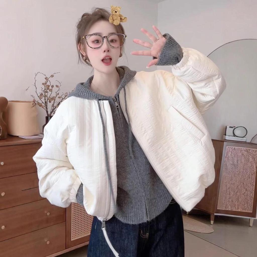 2024 Winter Women's Korean Style Quilted Padded Jacket: Warm, Fashionable, Loose Fit