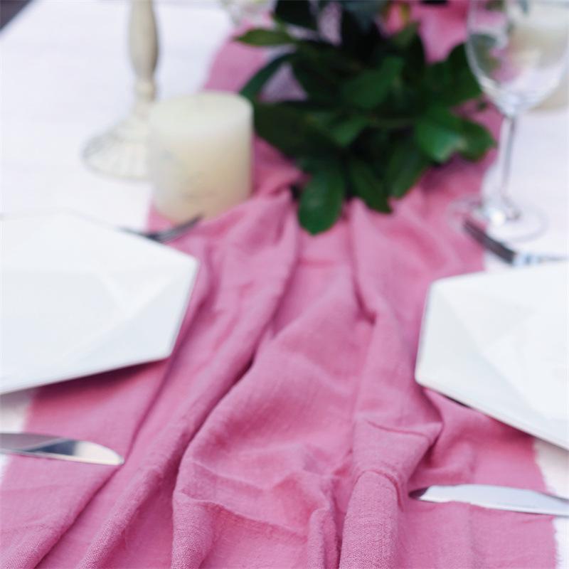 Crinkled Frayed Edge Bamboo Cotton Napkin with Tassels – Western Art Table Decoration Placemat