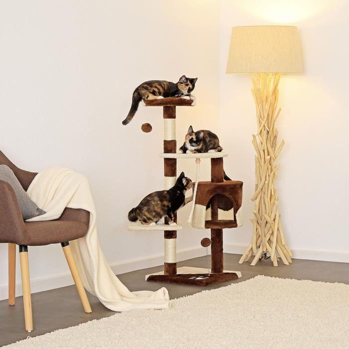 Griffoir - LIONTO - Arbre À Chat - 112 Cm - Marron-beige - Intérieur - Moyen