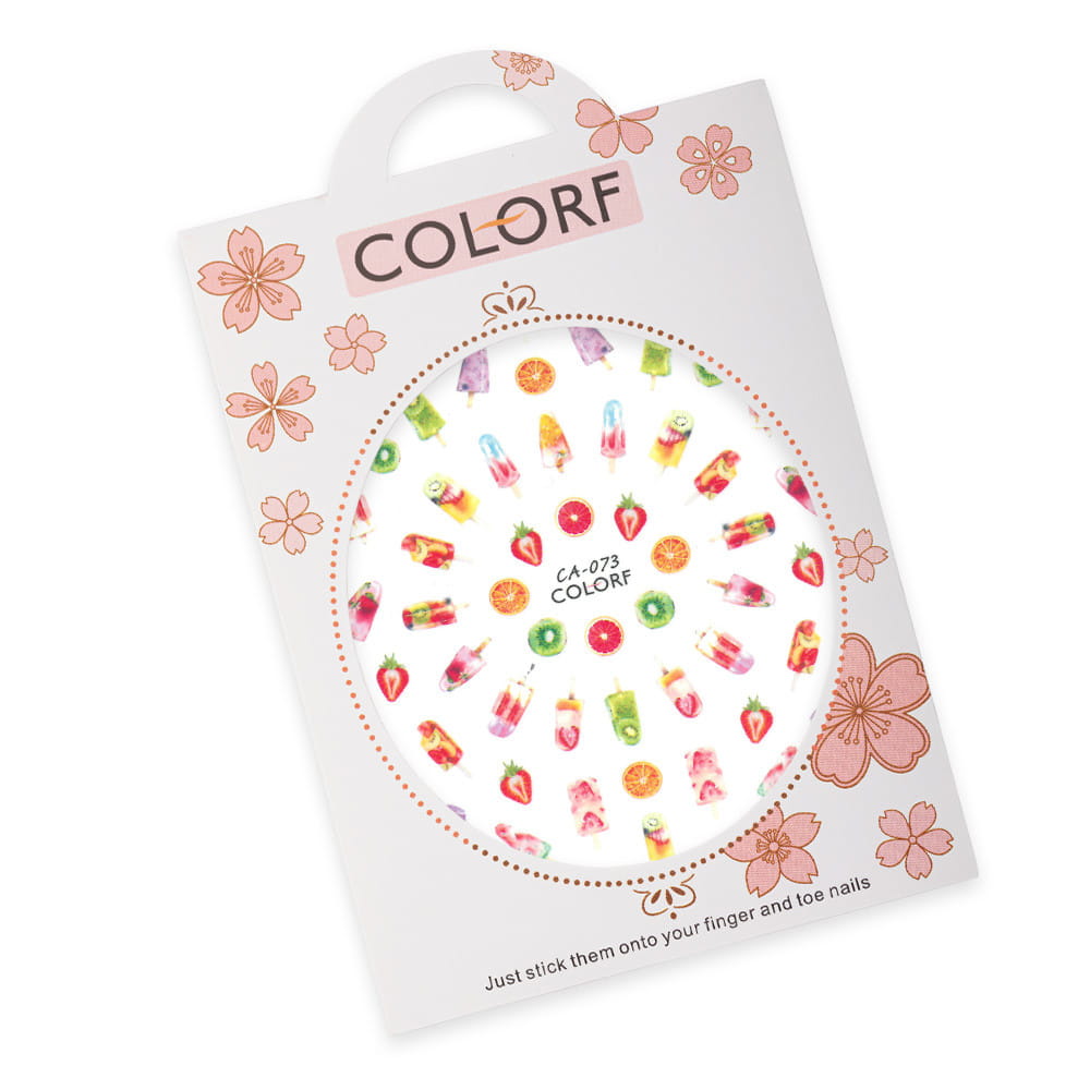 Naklejki Do Paznokci Cienkie Samoprzylepne Owoce Ca-073