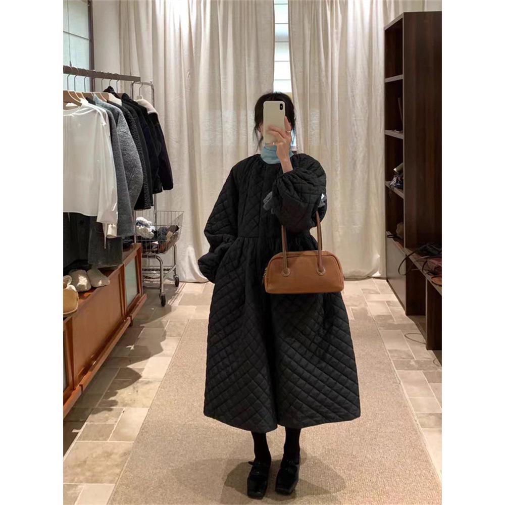 

Women s Retro Long Cotton-Padded Winter Jacket Coat 3XL чёрный