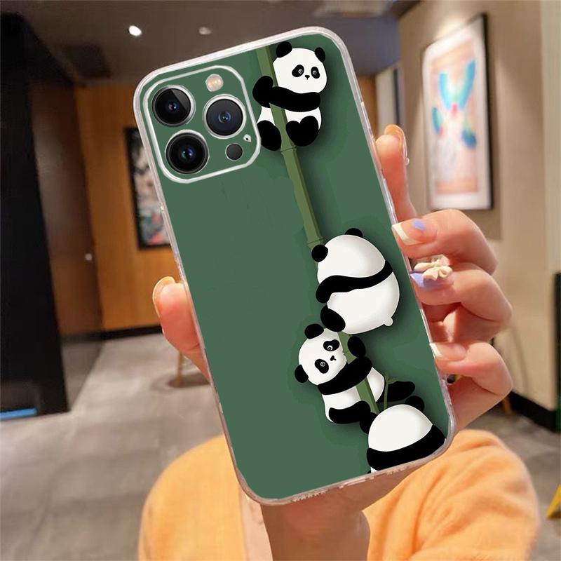 Cute cartoon panda Phone Case For iphone 17ProMax 17 Pro Air 16 15 14 13 Pro Max 16 15 14 13 Pro 15Plus