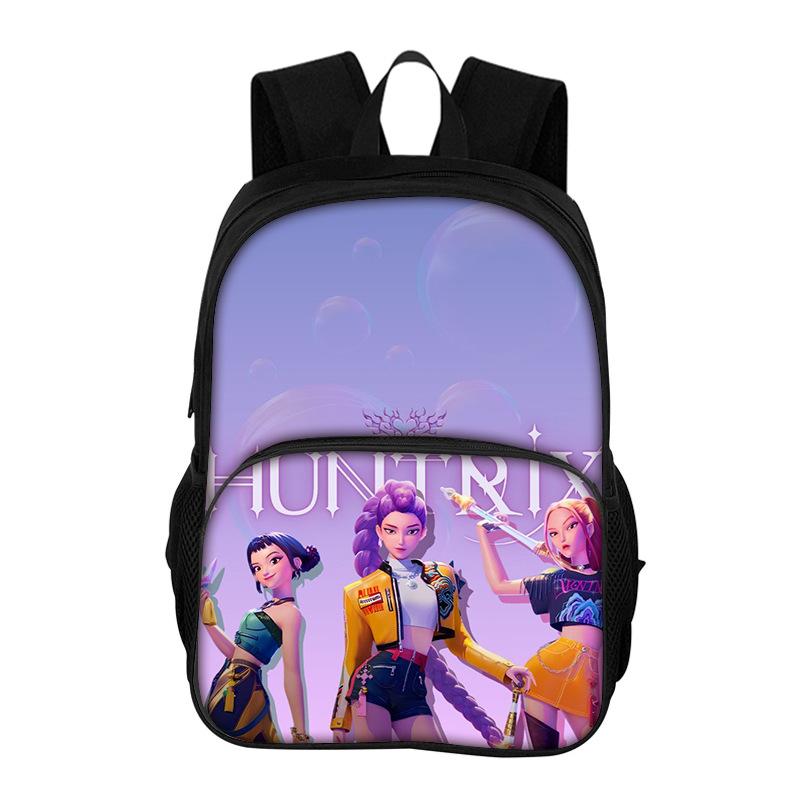 Kpop Witch Hunting Team Trendy Children's Shoulders HD Printed Large Capacity Lightweight Back Protection Student Backpack CLE