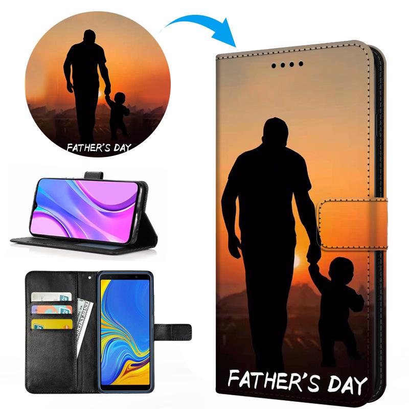 Customized Painted Leather Glass Phone Case for iPhone, Samsung, Moto, Huawei, Vivo, Xiaomi, Oppo