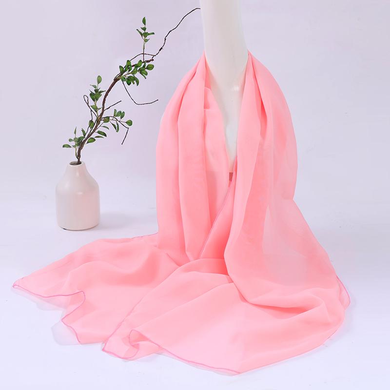 Scarlet Silk Square Dance Shawl - Women's Versatile Spring Scarf