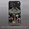 Magic Mushrooms Art For Apple Black Phone Case For iPhone 17 16 15 14 13 12 Mini 11 Pro Max 17 Air 7 8 Plus XR Glass Back Cover