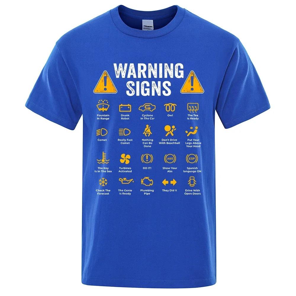 Driving Warning Signs 101 Auto Mechanic Gift Driver Funny Print T-Shirt Fashion Casual Big Size T Shirt Cotton Mens Tops Tees